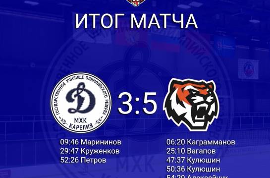 Главная — Уступаем МХК «Амурские тигры» (г. Хабаровск) во второй игре турнира «Кубок им В. А. Быстрова» — фото